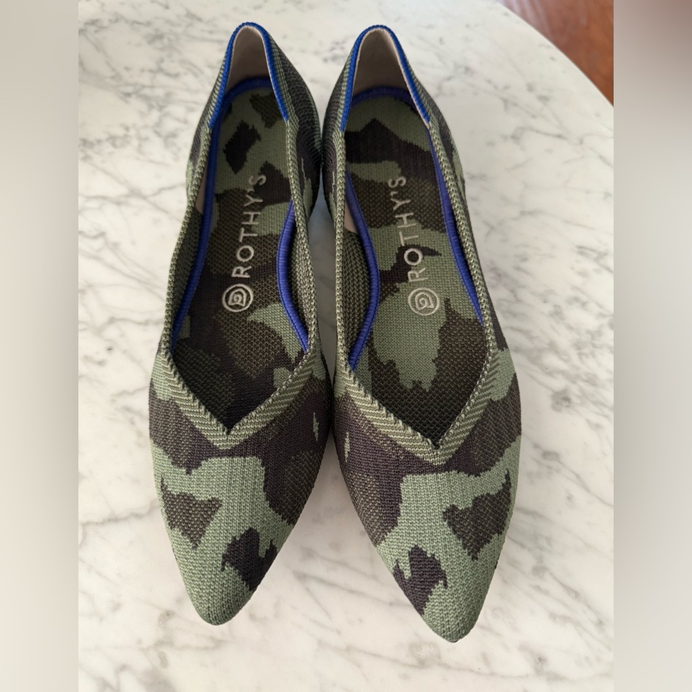 Rothy's The Point camo flats